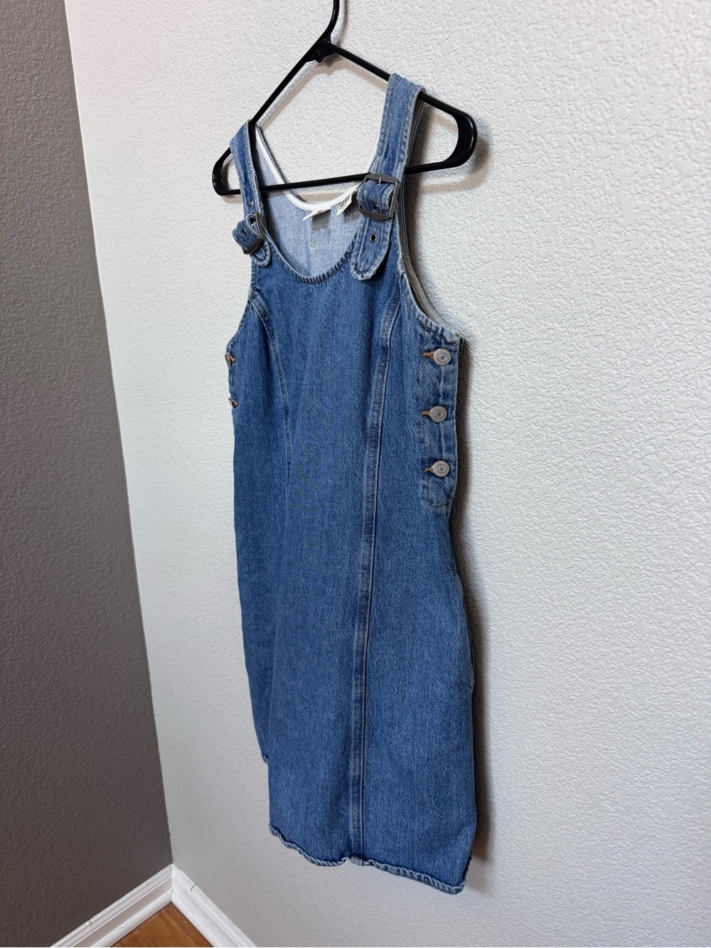 Levi’s Denim Overall Mini Dress Women’s S  Retro Y2K